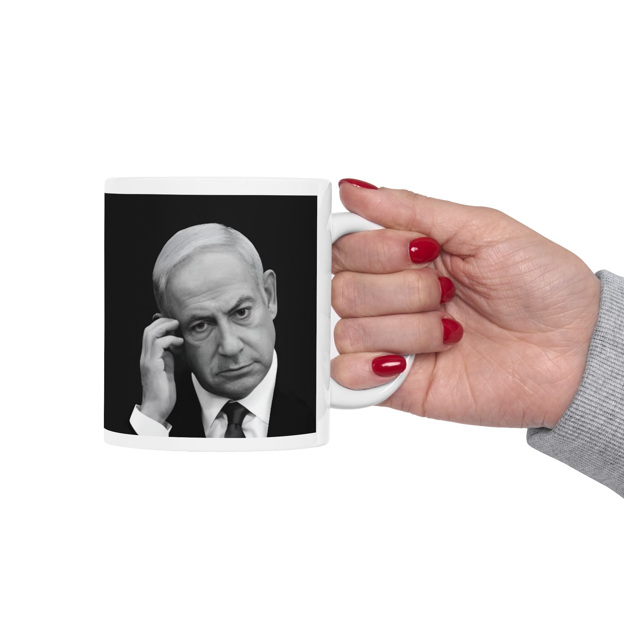 Mug Benjamin Netanyahu Image Political Gift Joke Coffee Cup
