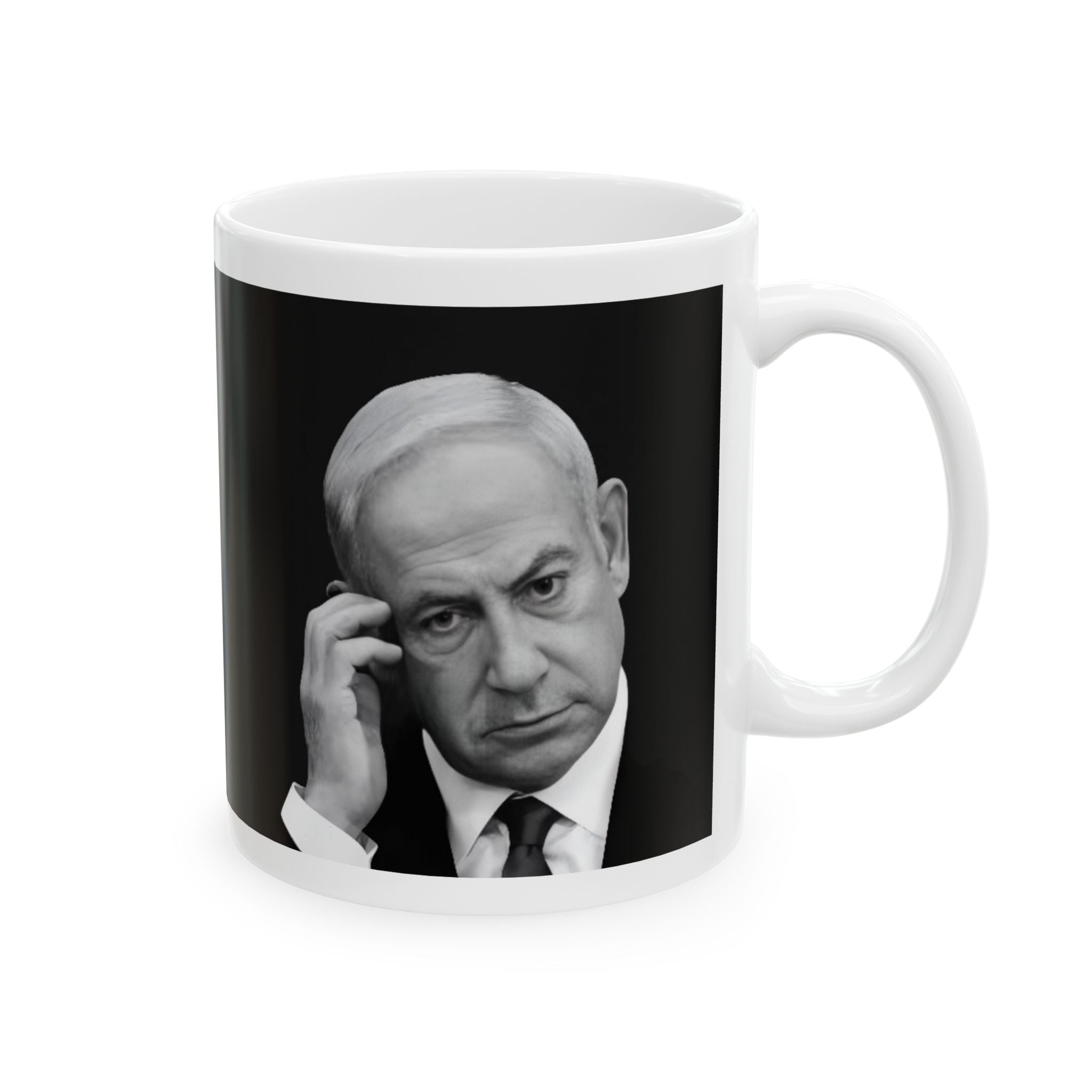 Mug Benjamin Netanyahu Image Political Gift Joke Coffee Cup